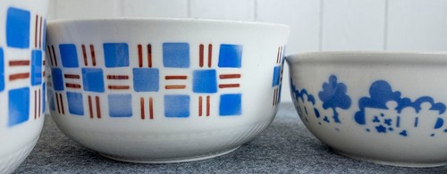 5er schüssel set spritzdekor - schüssel,