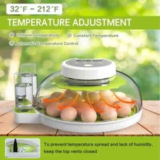 Rund Inkubator Brutkasten Brutmaschine Vollautomatisch Brutautomat Brutapparat