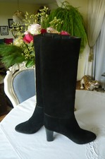 CHARLES JOURDAN Paris Stiefel Vollleder Schwarz Gr. 39-39,5 neuwertig