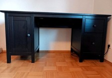 IKEA Hemnes Schreibtisch schwarzbraun Holz