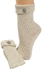 Trachtensocken mit Edelweiss