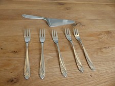 WMF Cromargan Wien 5 Kuchengabel und 1 Tortenheber Kuchenheber
