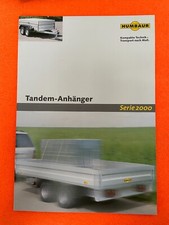 Humbaur   Tandem-Anhänger  Serie 2000    Prospekt   Brochure  2003