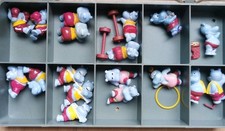 Komplettsatz Happy Hippo Fitnessfieber + 8 Varianten (1 Brille) D 1990 ORIGINAL