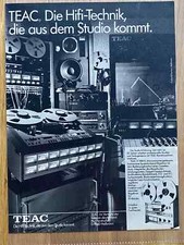 TEAC HiFi Studio Tape Tonband Original 1983 Vintage Advert Werbung Reklame