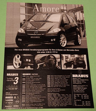 7. Mercedes Benz A Klasse / Brabus Tuning Werbeanzeige Werbung Reklame 2004