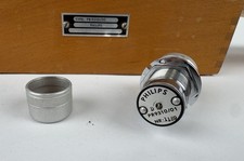 Verlagerungsaufnehmer Philips PR9310 in Holzbox für Messbrücke PR9310