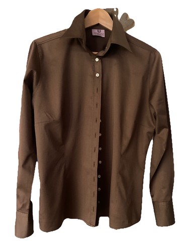 Umani hemd bluse damen braun - hemd-bluse,