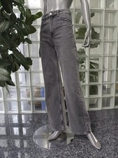 H&M divided 5-Pocket-Jeans Schwarz Wide Leg Gr. 32