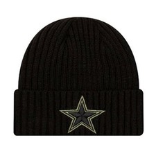 NFL Dallas Cowboys Salute to Service STS Sideline 2020 Bobble Wollmütze knit