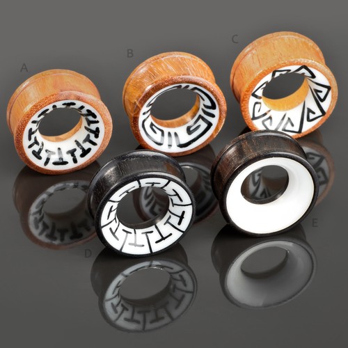 30mm flesh tunnel plug holz - tunnel,