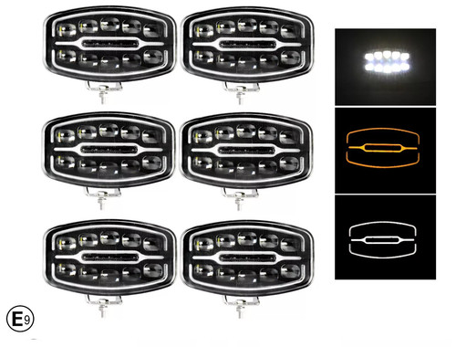 Led fernscheinwerfer - 6x,