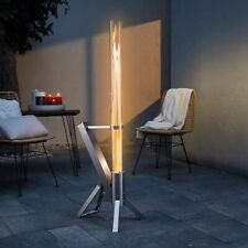 Ambiente Feuerrohr Feuersäule Feuer Rohr Fackel Edelstahl Glas Pellet Feuerspiel
