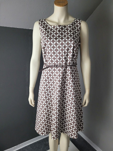 Comma kleid braun mit - gr.,