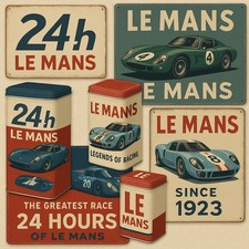 Nostalgic-Art 24h Le Mans Merchandise, Blechschilder, Deko & mehr im Retro-Style