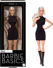 Barbie Basics-Modell 2, Sammlerpuppe mit blonden Haaren, schwarzem Minikleid und