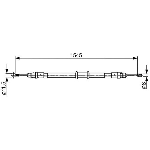 Bosch handbremsseil hinten - bosch,