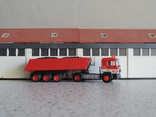 MAN F 90 D 5-achs Schmitz Kippersattelzug - Colonia-rot