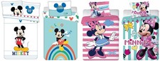 Disney Kinder Bettwäsche Mickey Minnie Maus 100x135 cm 100% Baumwolle (Auswahl)