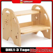 Holzhocker mit 2 Stufen