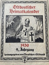 Ostdeutscher Heimatkalender 1930 Tharau Gnesen Riesenburg Posen Neidenburg