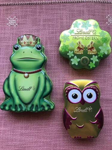Lindt blechdosen frosch - blechdosen.,