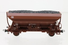 H0 Roco DB Seitenentladewagen mit Kohleladung Güterwagen braun DC N97