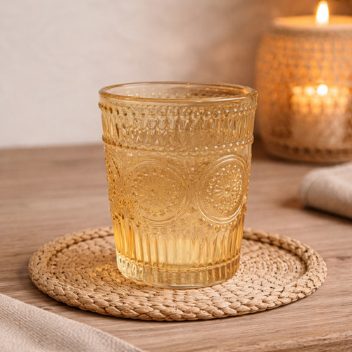 Trinkglas mit struktur - mit,