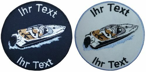 Motorboot boot aufnäher - boot, mit
