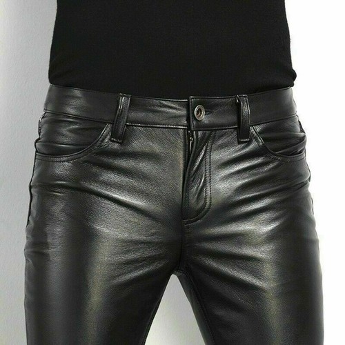 Echtleder skinny leg - ,
