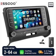 DAB+ Für Audi TT 8J 2006-2014 Android 15 2+64GB Autoradio Apple Carplay GPS NAVI