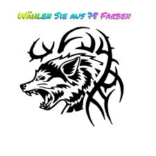 Auto Aufkleber Wolf tribal LKW