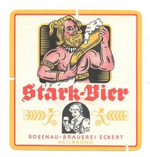 Bieretikett rosenau brauerei - bieretikett, rosenau-brauerei