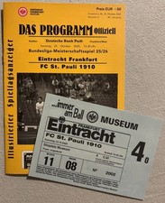 Programm 25/26 - Nr. 6 - Eintracht Frankfurt - FC St. Pauli (inkl. Karte)