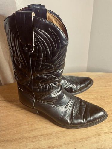 Sancho black leather western - sancho,