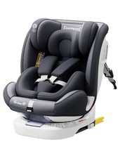 Fourward Baby Autositz Kindersitz 360°drehbar mit ISOFIX und Ruheposition Grau