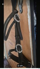 Signum Trense Conde inkl. Zügel schwarz mit silbernen Beschlägen TOP♡♡