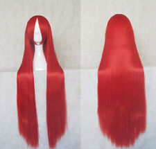  100cm  gerade Lang Glatt Anime Cosplay voll Wig Perücke Haar Halloween Karneval