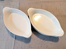 2 x Zieher Porzellan Schale weiß Ofenfest Beilagen Backform - Gastronomie!