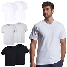 Götzburg Herren T-Shirts V-Ausschnitt uni Nackenband 100% Baumwolle | 2 Stück