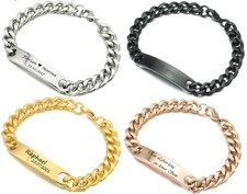 ID Edelstahl Armband + Gravur