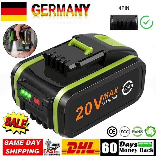 6000mah 20v max - 20v, 6,0ah