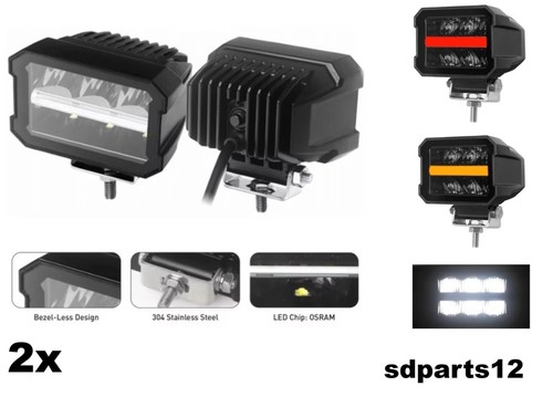 Led zusatzscheinwerfer 25w - 2x,