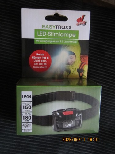 Led stirnlampe easymaxx neu - easymaxx, neu!