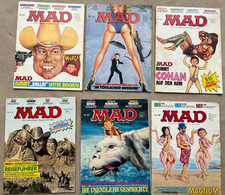 6 MAD Magazin Hefte Nr.  152, 155, 163, 174, 184, 186 - SEHR GUT!!