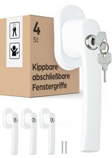 4 Fenstergriff Abschließbar