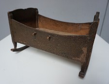 Biedermeier Puppenbett Bett