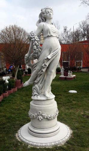 Gartenfiguren set sockel und - set,,