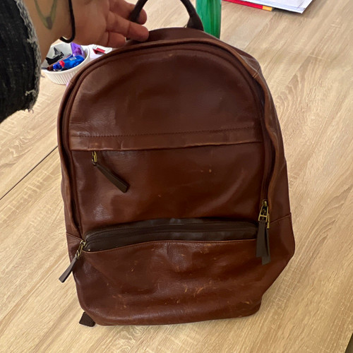Fossil leder rucksack - leder,