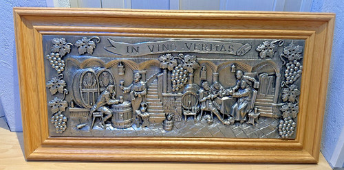 Großes zinn relief bild - großes,